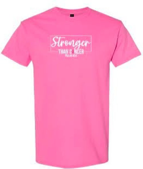 Stronger Than Cancer T-shirt design, Psalm 46:5